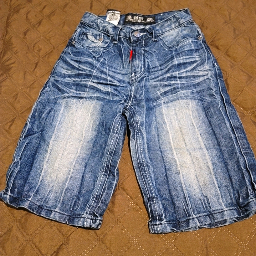 Boys Cargo Jeans Shorts Gently Worn size 8